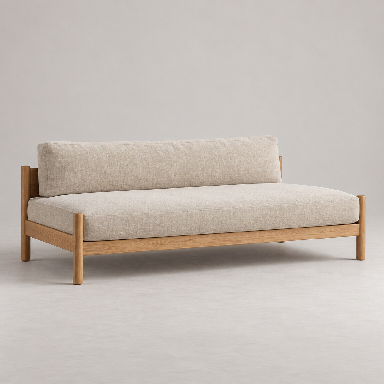 Lino Daybed Sofa on a pale studio background