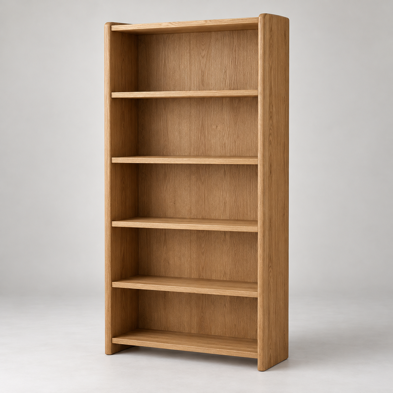 Roble Tall Bookcase on a pale studio background