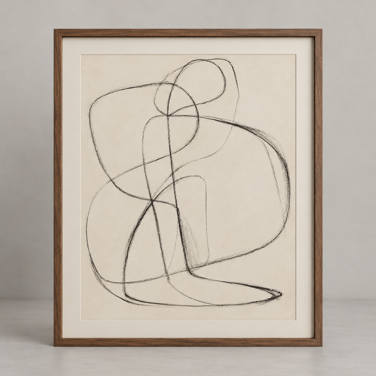 Sendero Line Drawing on a pale studio background