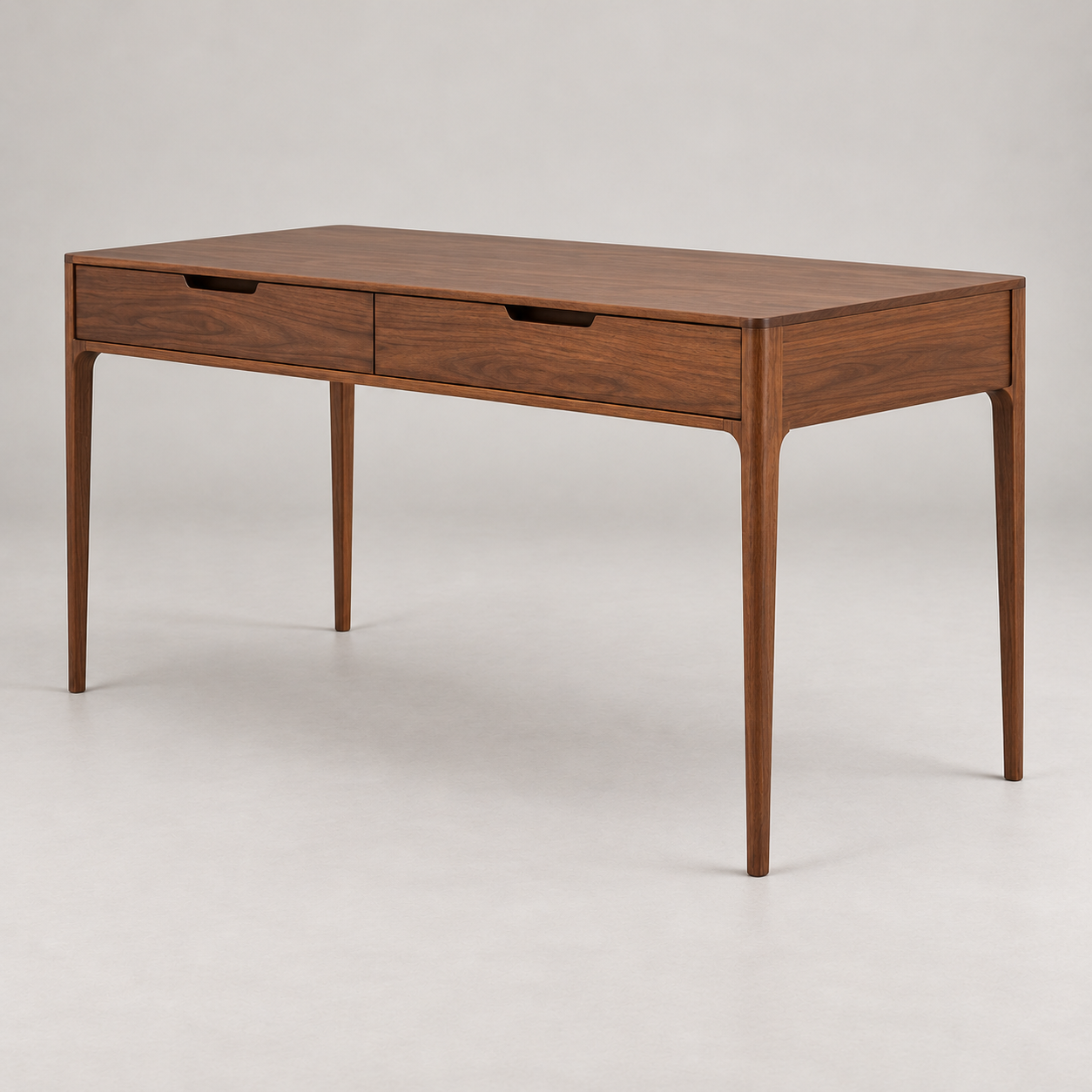 Illustrative generated alternate view of Folio Walnut Desk