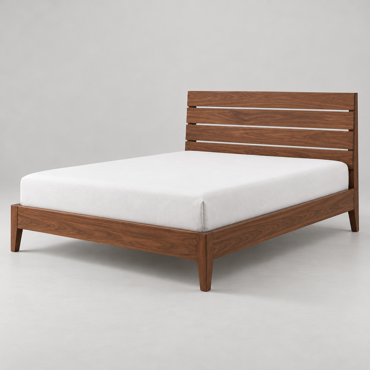 Illustrative generated alternate view of Nido Walnut Bed