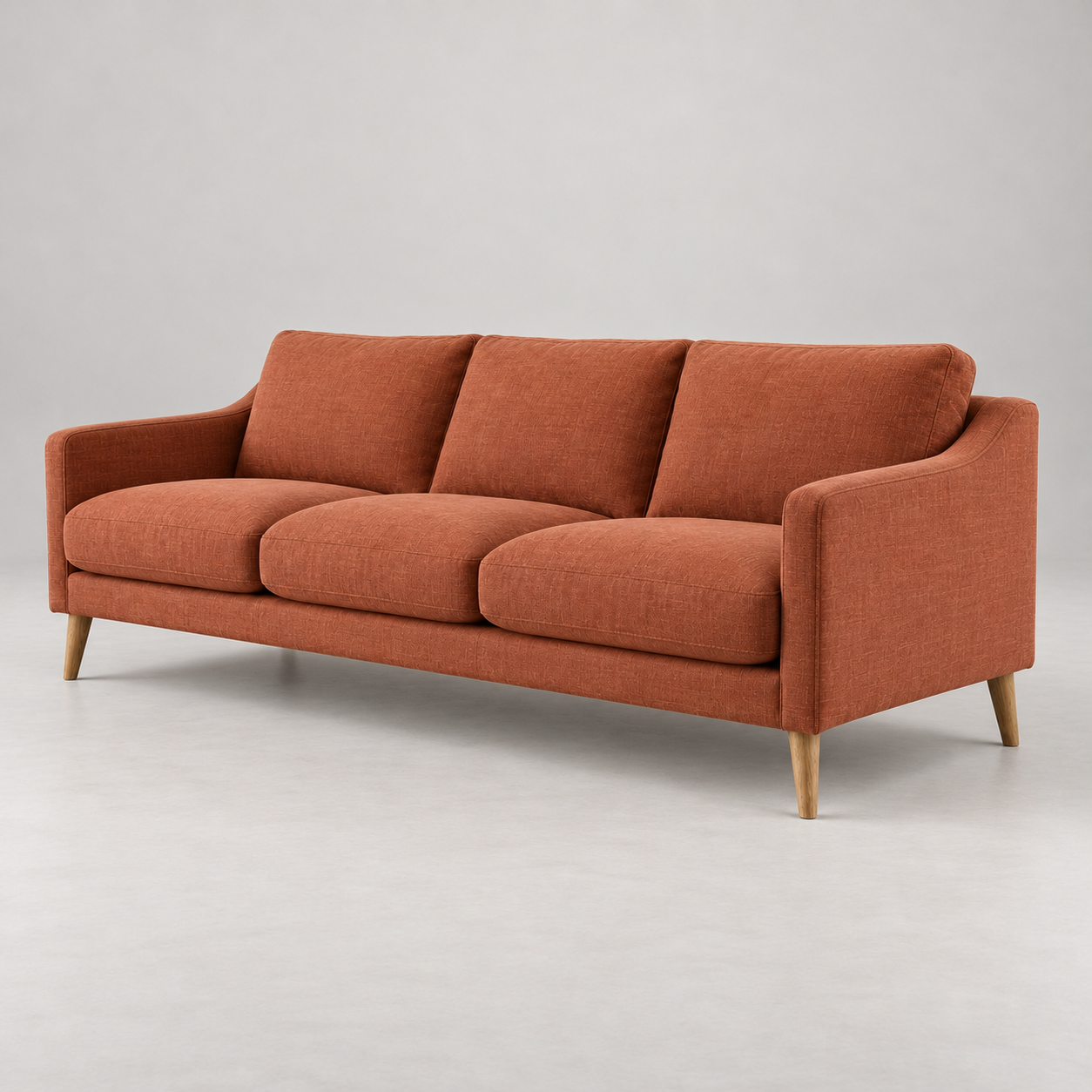 Illustrative generated alternate view of Onda Terracotta Sofa