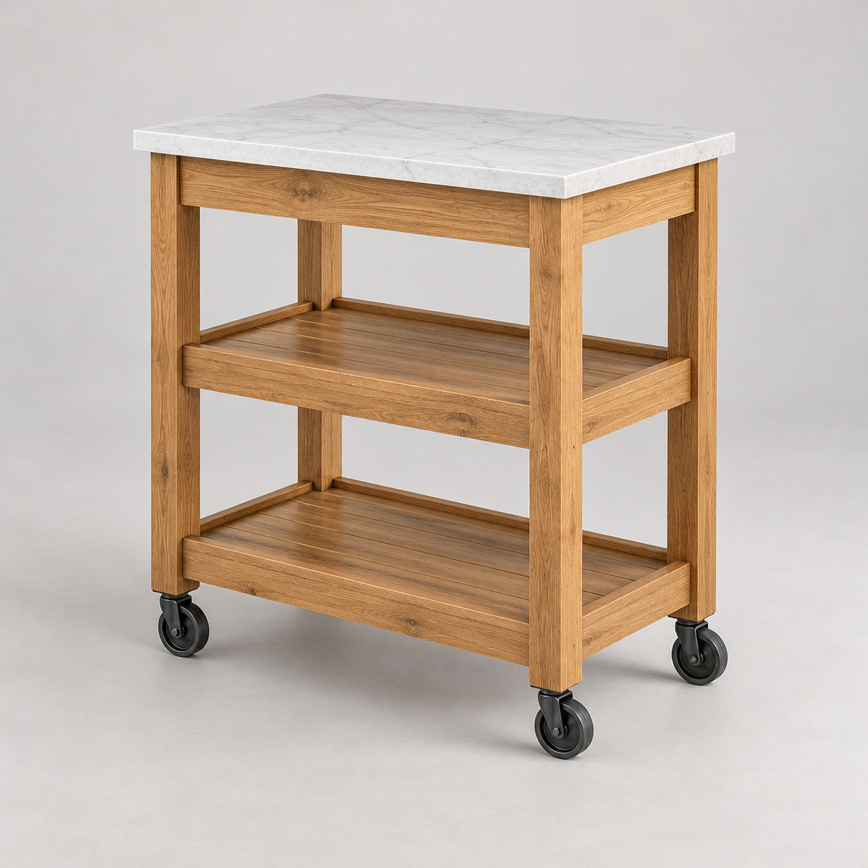 Illustrative generated alternate view of Paseo Kitchen Cart