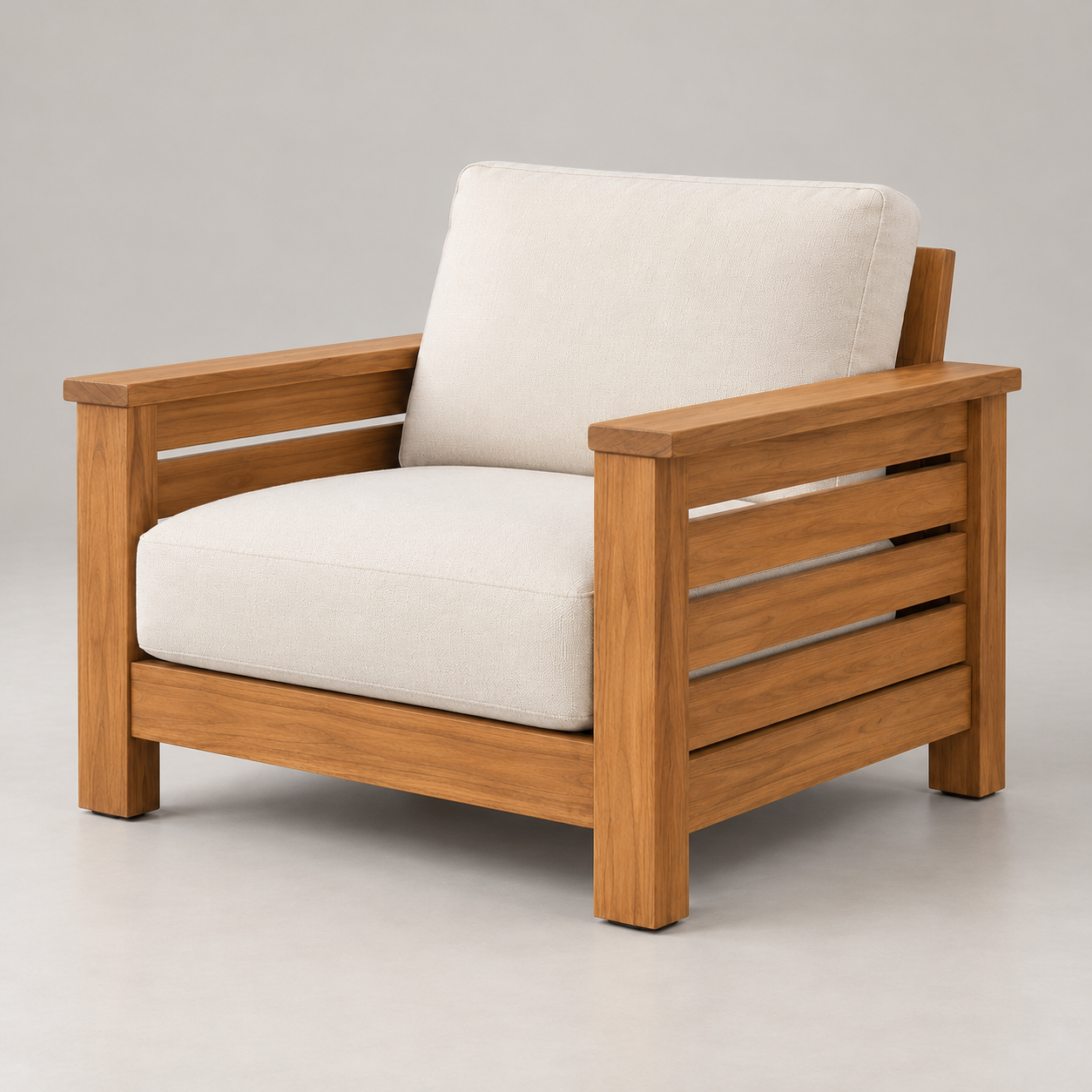 Illustrative generated alternate view of Terra Teak Lounge Chair