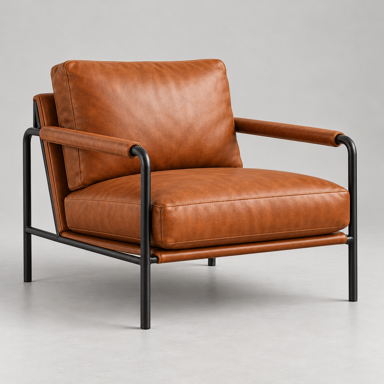 Illustrative generated alternate view of Tilo Leather Armchair