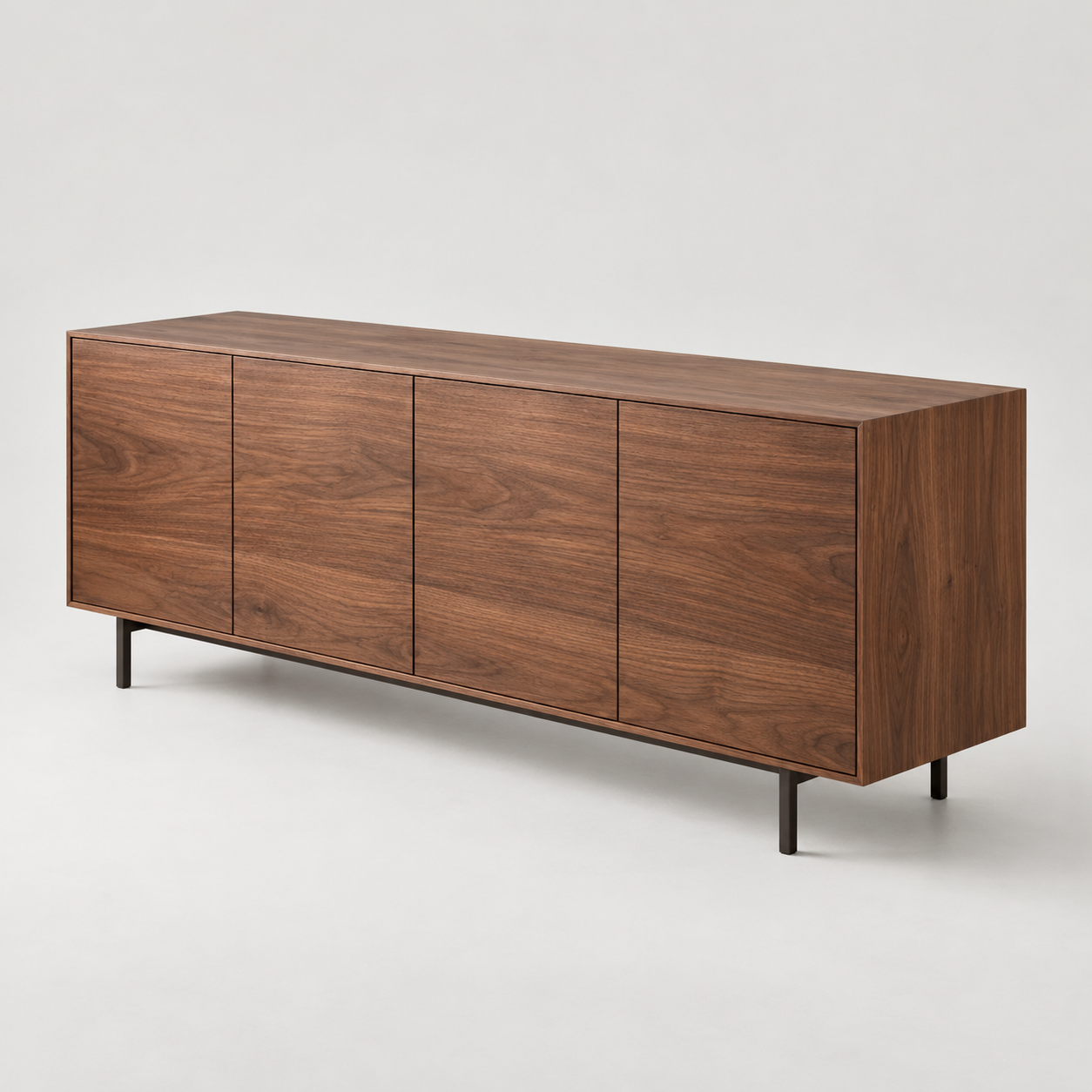 Illustrative generated alternate view of Linea Walnut Credenza